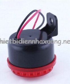Đèn báo động có còi 12V màu đỏ 4