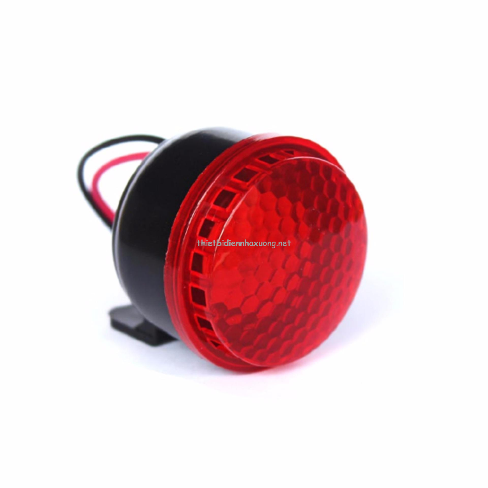 Đèn báo động có còi 12V màu đỏ 1 Đèn báo động có còi 12V màu đỏ