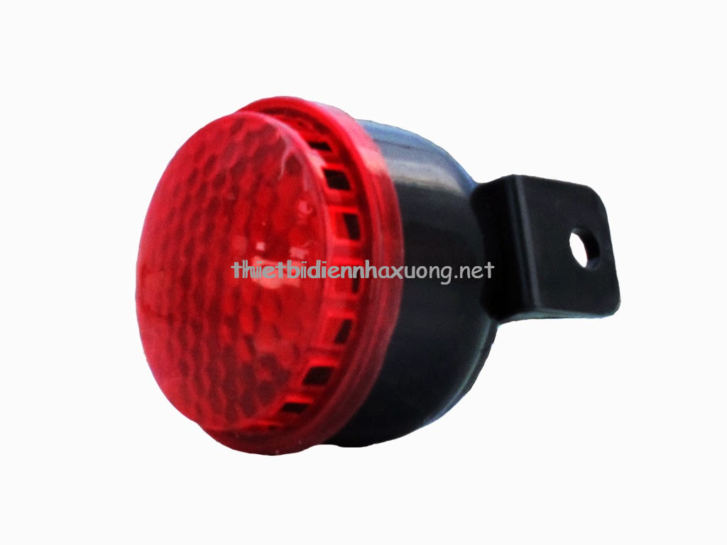 Đèn báo động có còi 12V màu đỏ 2 Đèn báo động có còi 12V màu đỏ - Ảnh 2