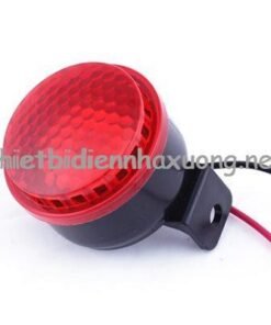 Đèn báo động có còi 12V màu đỏ 3