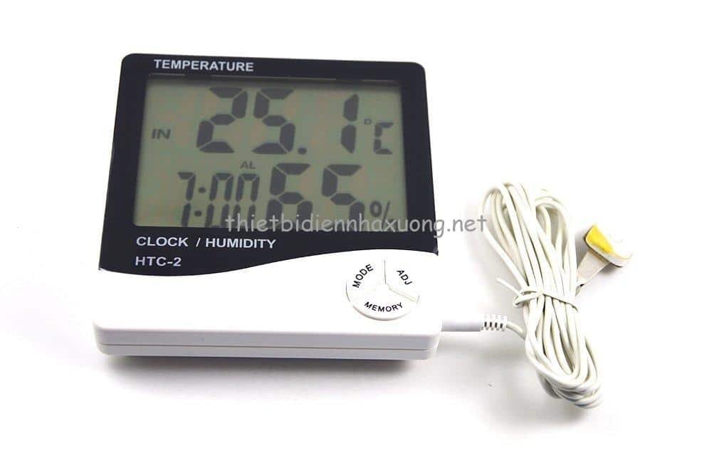 Đồng Hồ Báo Nhiệt Độ Và Ẩm Độ HTC-2 2 Đồng Hồ Báo Nhiệt Độ Và Ẩm Độ HTC-2 - Ảnh 2