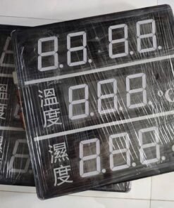 Đồng hồ nhiệt độ độ ẩm giờ phút 500x500x50mm 3 Đồng hồ nhiệt độ độ ẩm giờ phút 500x500x50mm 1