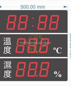 Độ ẩm có thực sự quan trọng trong sản xuất? 5 Đồng hồ nhiệt độ độ ẩm giờ phút 500x500x50mm