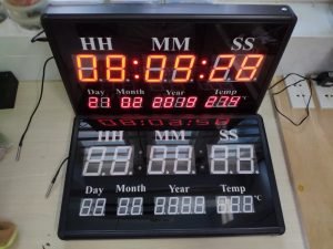 Đồng hồ led, Đồng hồ led nhà xưởng, Đồng hồ led nhiệt độ, đồng hồ led treo tường, đồng hồ led độ ẩm, đồng hồ led thời gian
