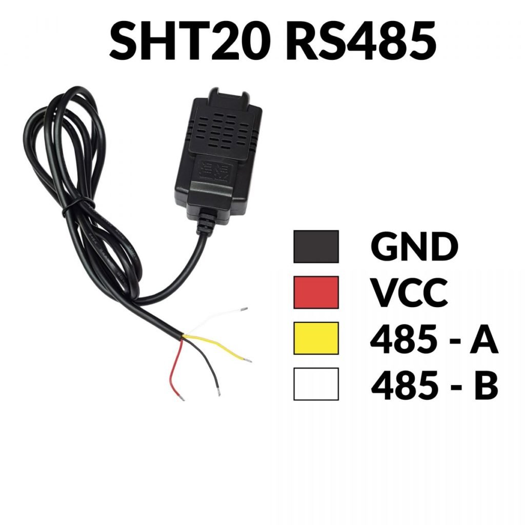 Sơ đồ chân cảm biến nhiệt độ độ ẩm SHT20 RS485